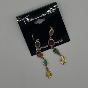 Taramanda Multi-Stone Dangle Earrings – NWT Retro Boho Vibes
